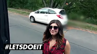 LETSDOEIT - (Kookie Ryan, July Johnson) - Busty Slut Gets Stretched By A Huge BBC In The Car